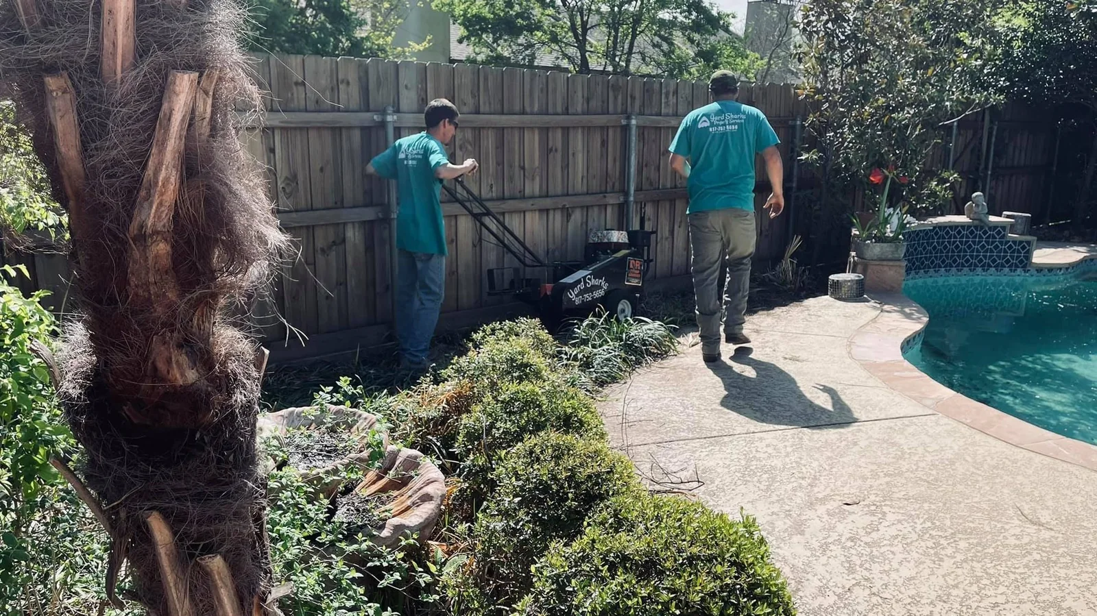 Crew in the Field by Yard Sharks Property Services