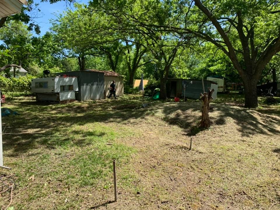 Backyard Reclamation by Yard Sharks Property Services