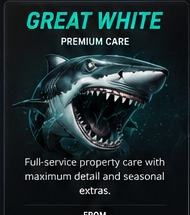 Great White service package shark