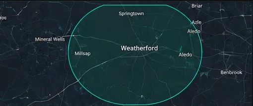 Springtown and Weatherford service areas